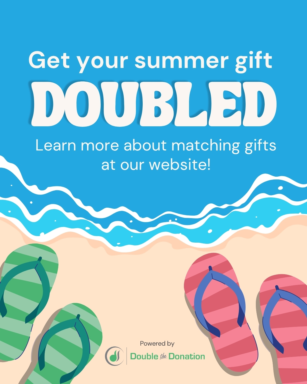 Matching Gift Content Calendar Marketing Through the Year - Summer Fundraising Example