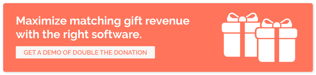 Increase matching gift revenue by leveraging Double the Donation