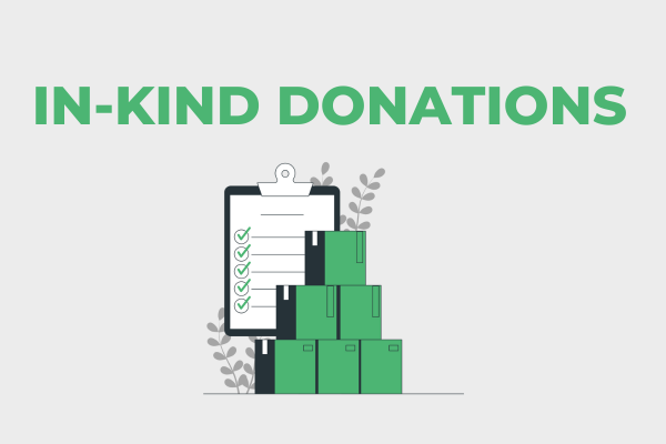 Source in-kind donations with donation requests.