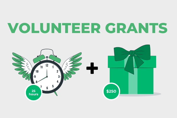 Source volunteer grants with donation requests.