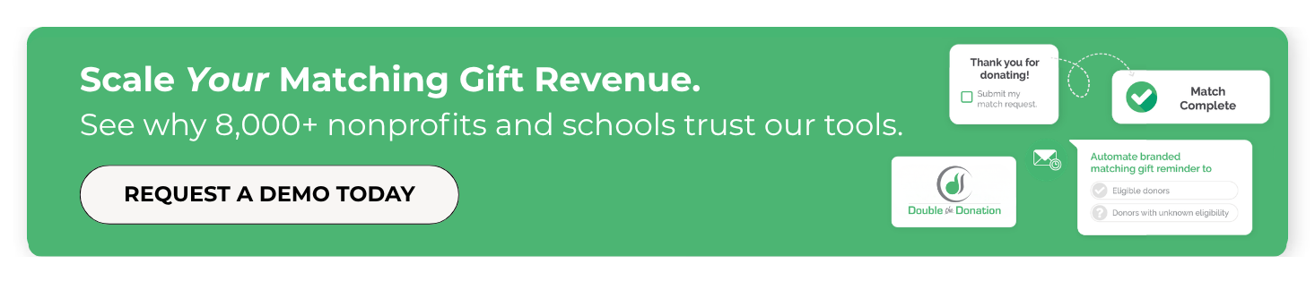 Automate your matching gift outreach with Double the Donation.