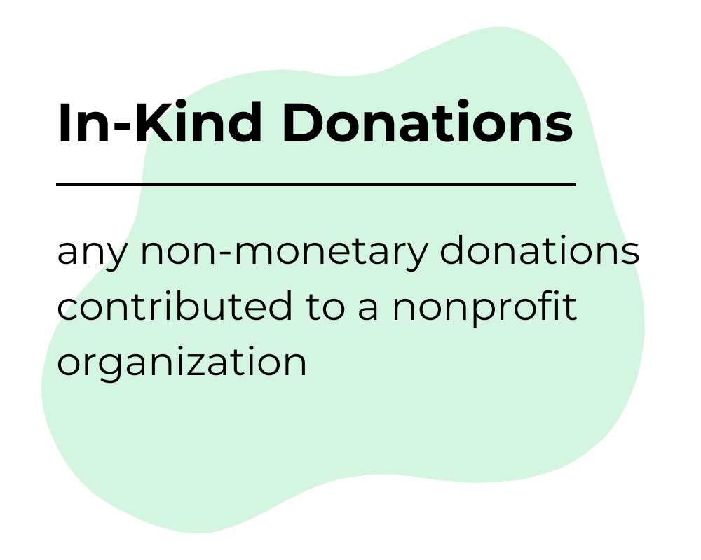 In-kind donations definition for nonprofits