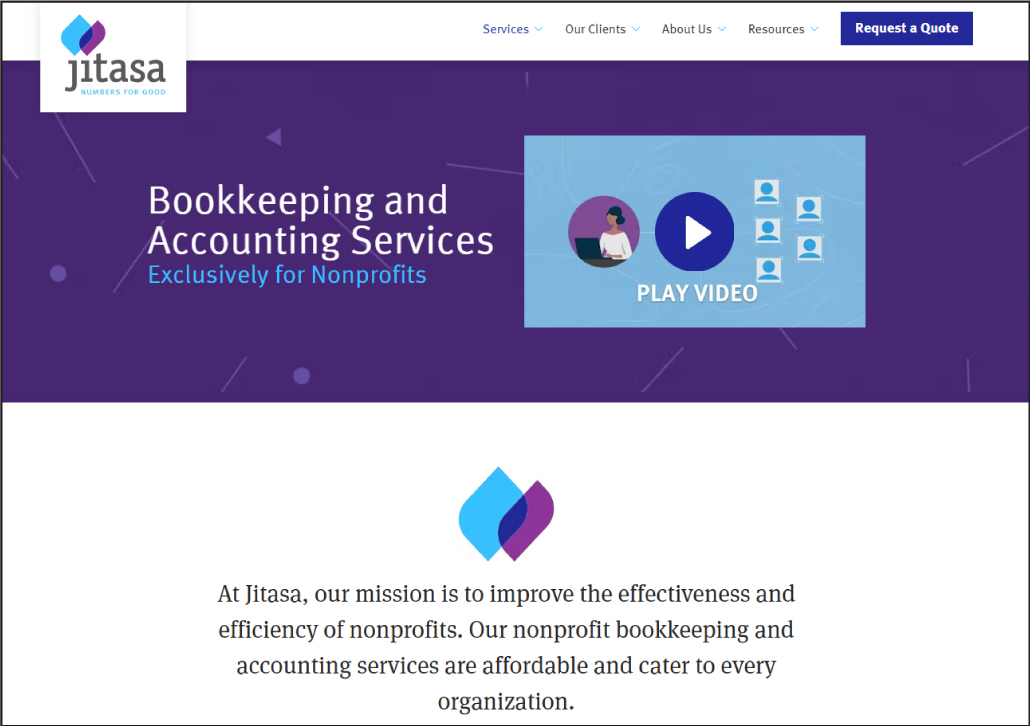 Visit Jitasa's website to learn more about their agency’s nonprofit accounting services.