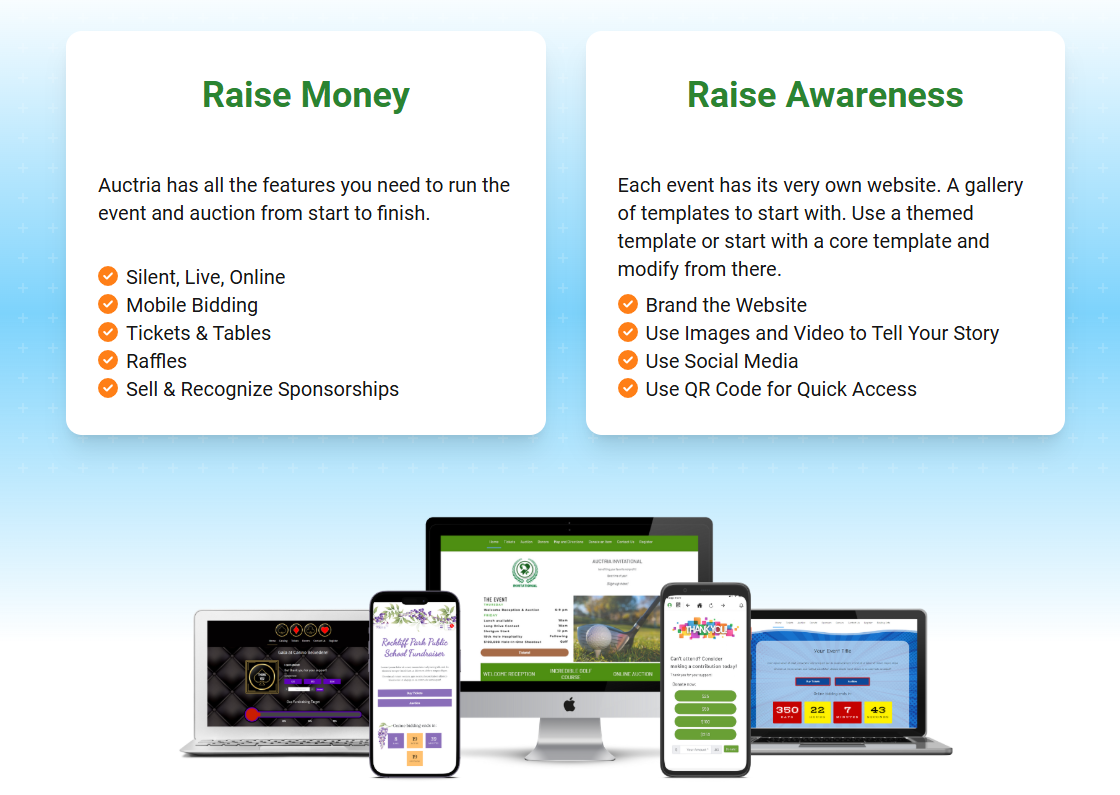 Auctria is a top charity auction platform.