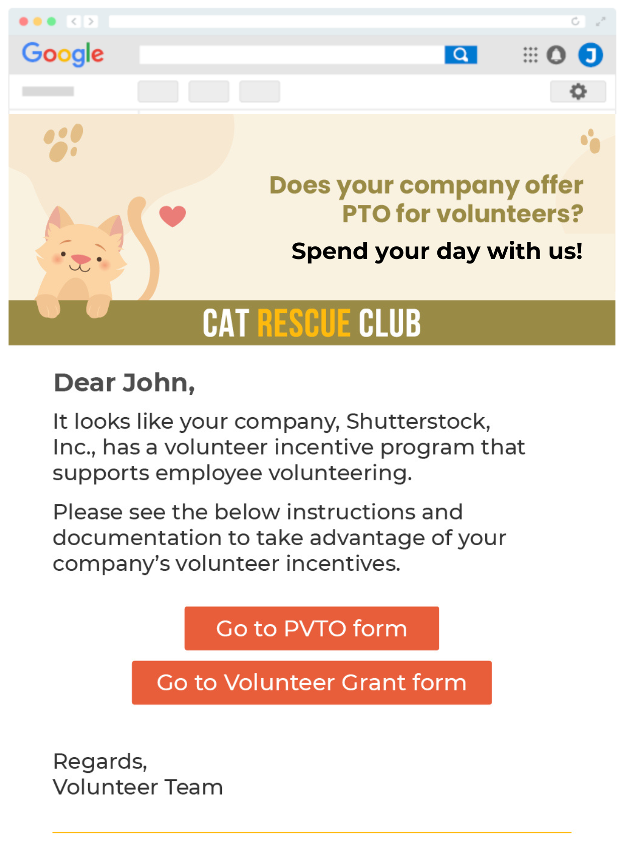 Learn how to get corporate volunteers with dedicated outreach