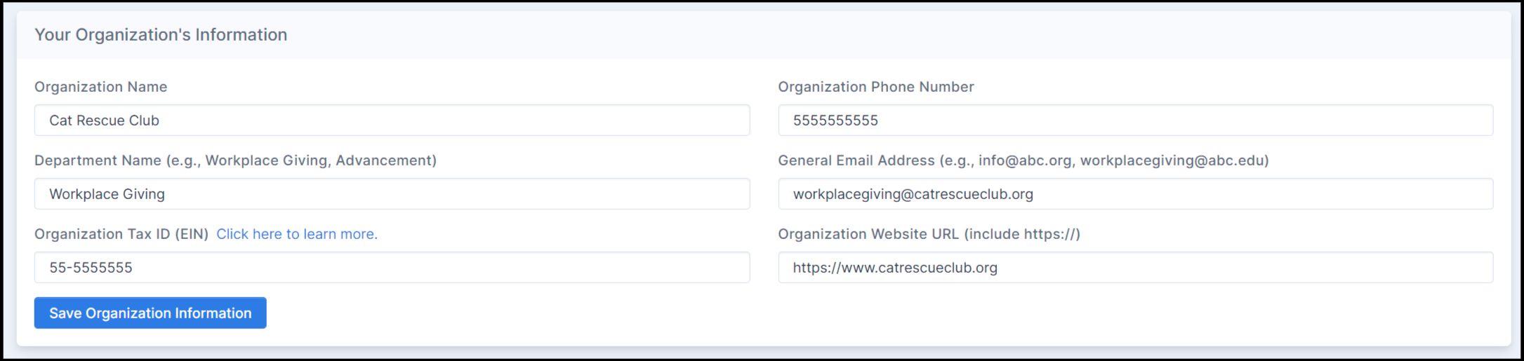 What's New at Double the Donation? Org Profiles