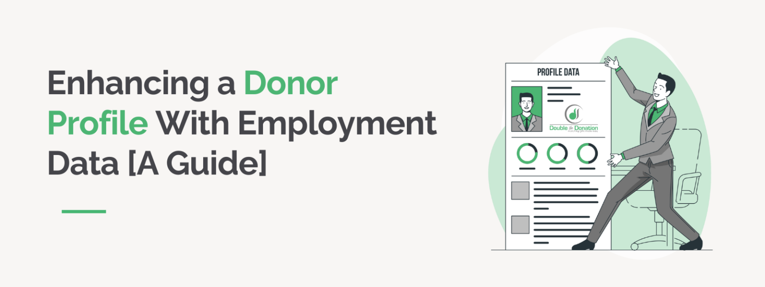 Enhancing a donor profile with employment data