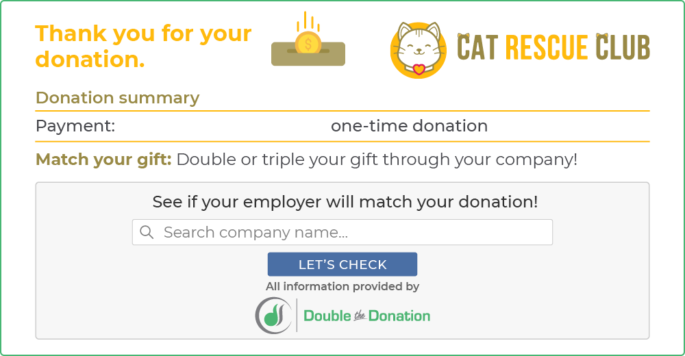 How corporate matching gift programs work: donor determines eligibility.