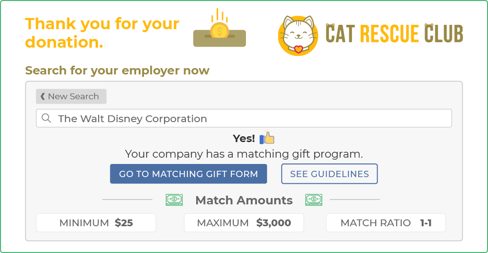 How corporate matching gift programs work: donor submits forms.