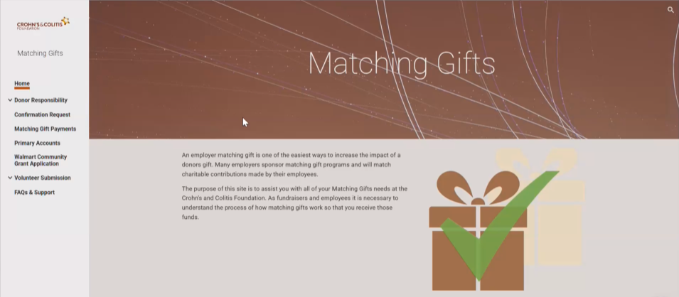Part of Crohns & Colitis Foundation's matching gift journey