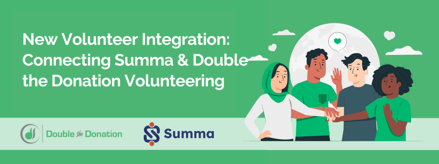 New Volunteer Integration Connecting Summa & Double the Donation Volunteering