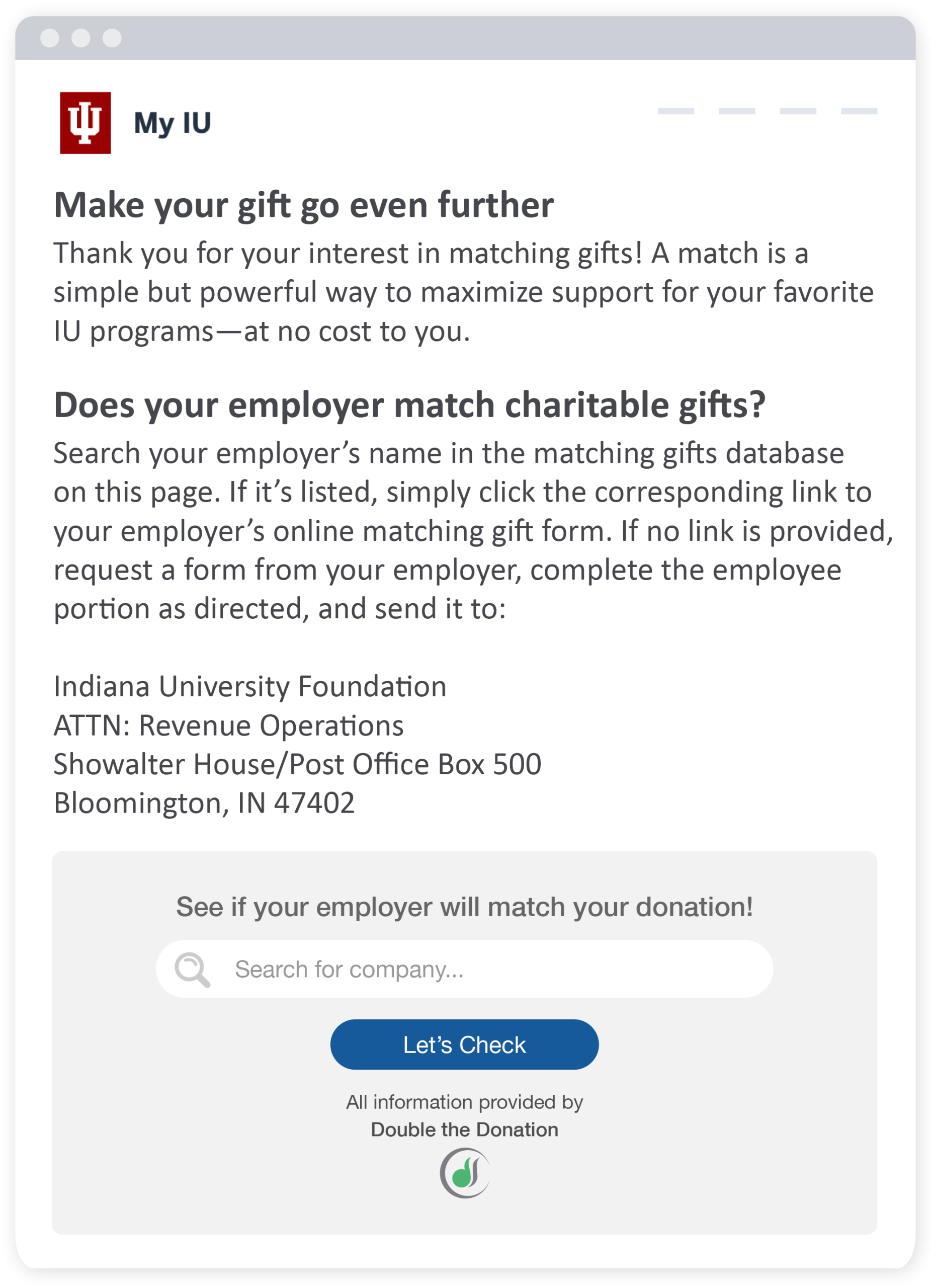 Revamp your university's matching gift strategy with this example from IUF
