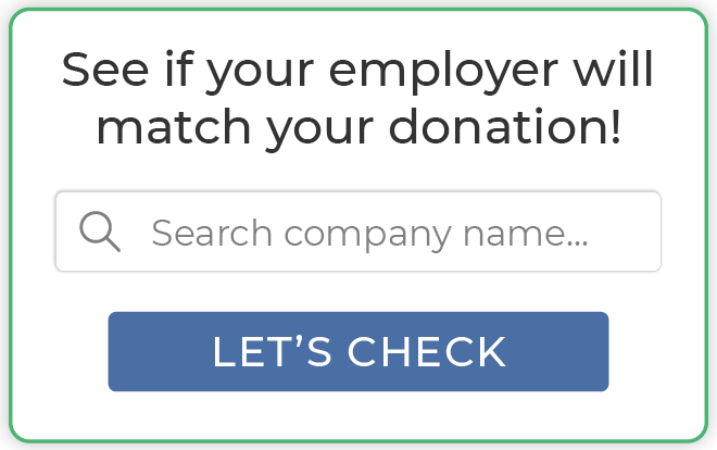 Using a corporate matching gift program database: step 1
