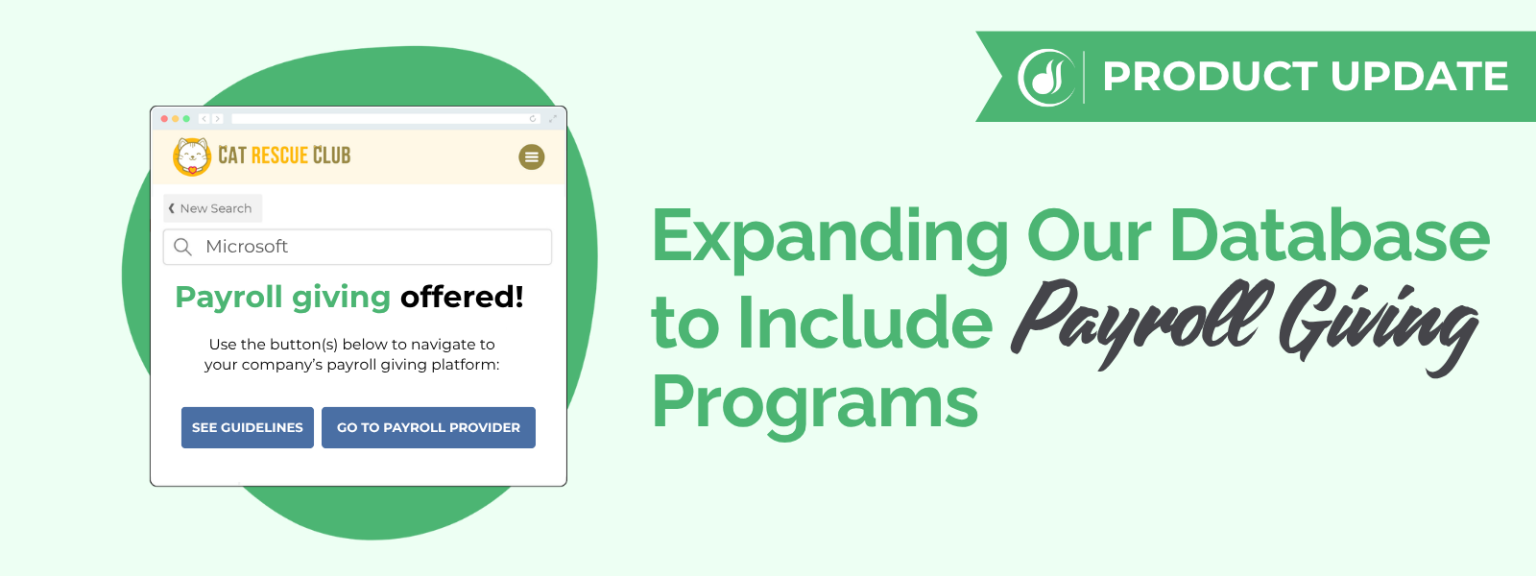 Payroll Giving Programs Now Available