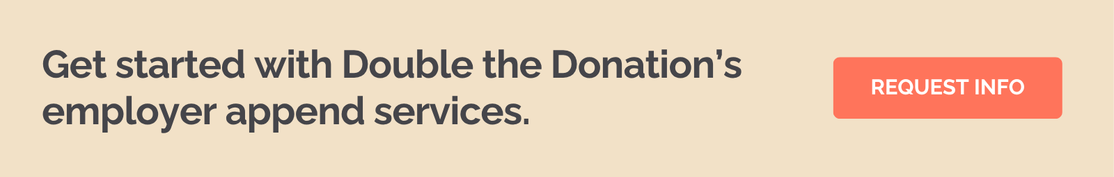 Asking for Employer Info vs. Using Employer Appends: Getting Started With Double the Donation