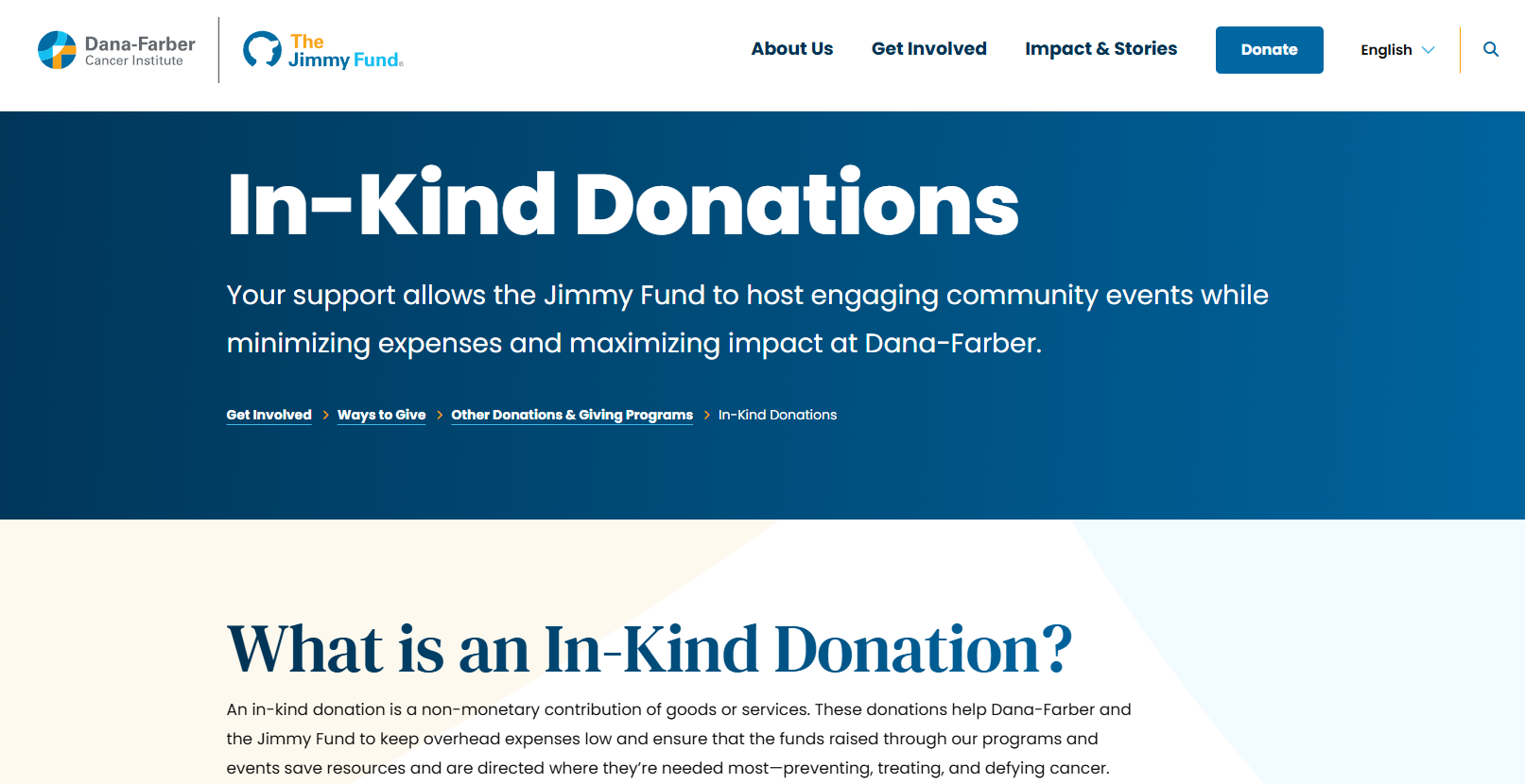 How the Jimmy Fund secures in-kind donations for cancer research