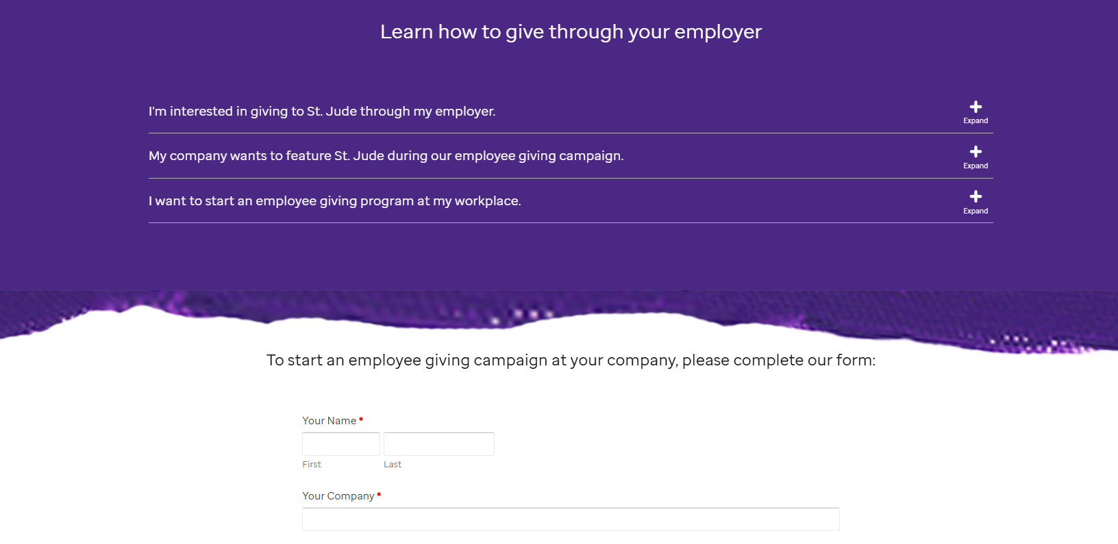 How St. Jude, a children's health foundation, increases payroll donation funds through its website