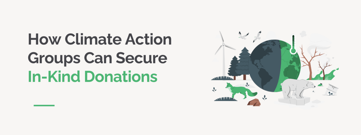 How Climate Action Groups Can Secure In-Kind Donations