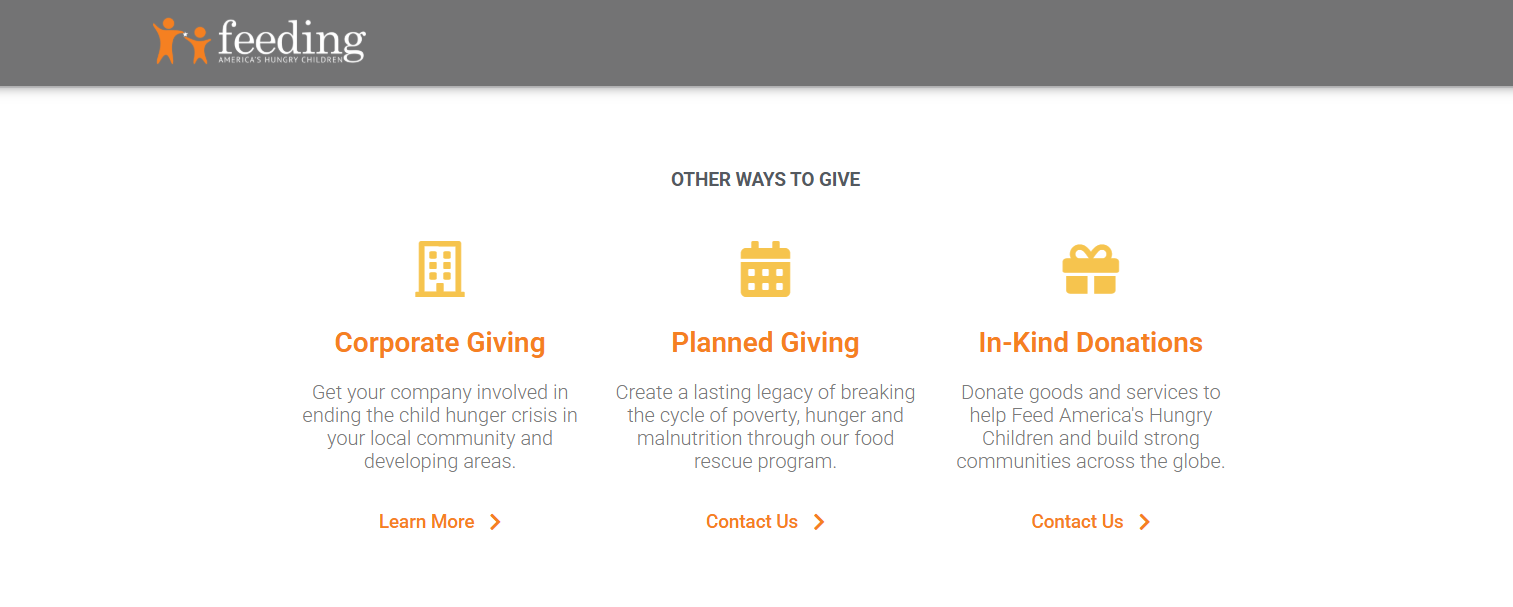 How Feeding America's Hungry Children secures in-kind donations