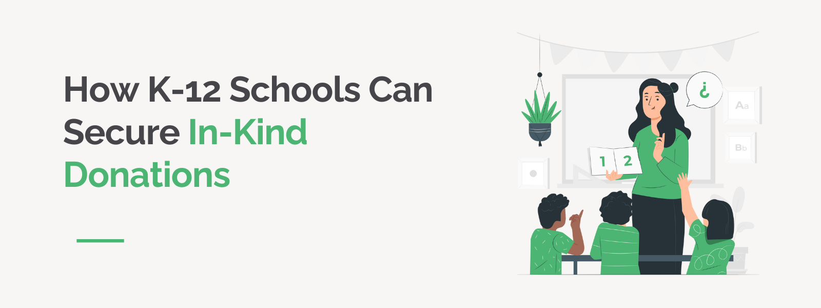How K-12 Schools Can Secure In-Kind Donations