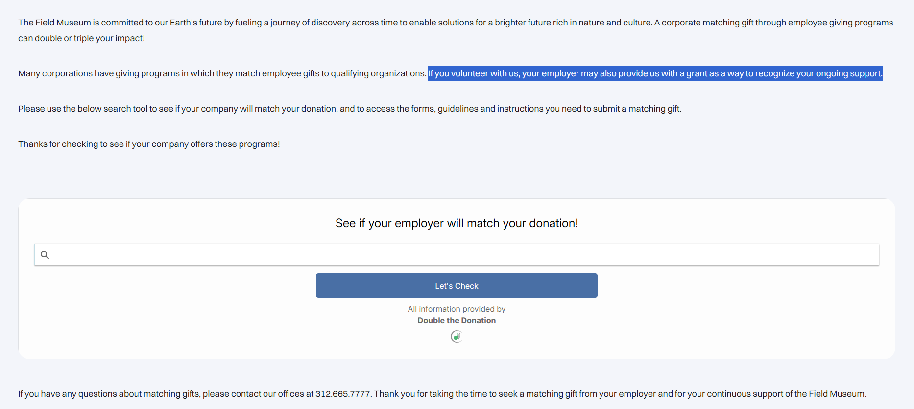 How Field Museum grows volunteer grant revenue online