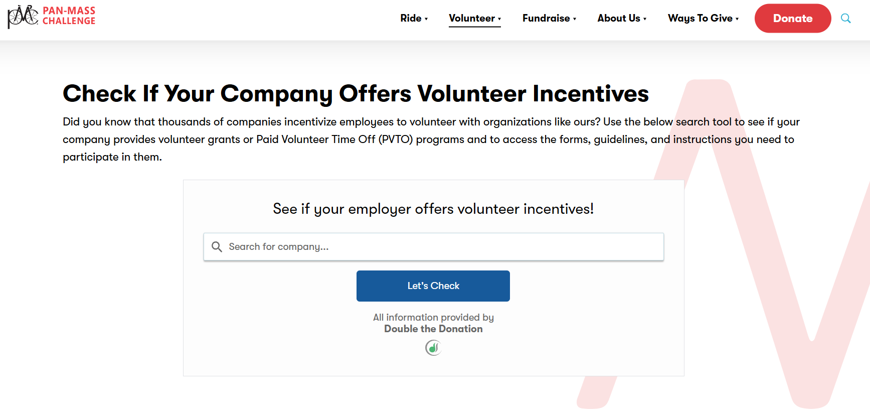 Market workplace giving on your nonprofit website like this example