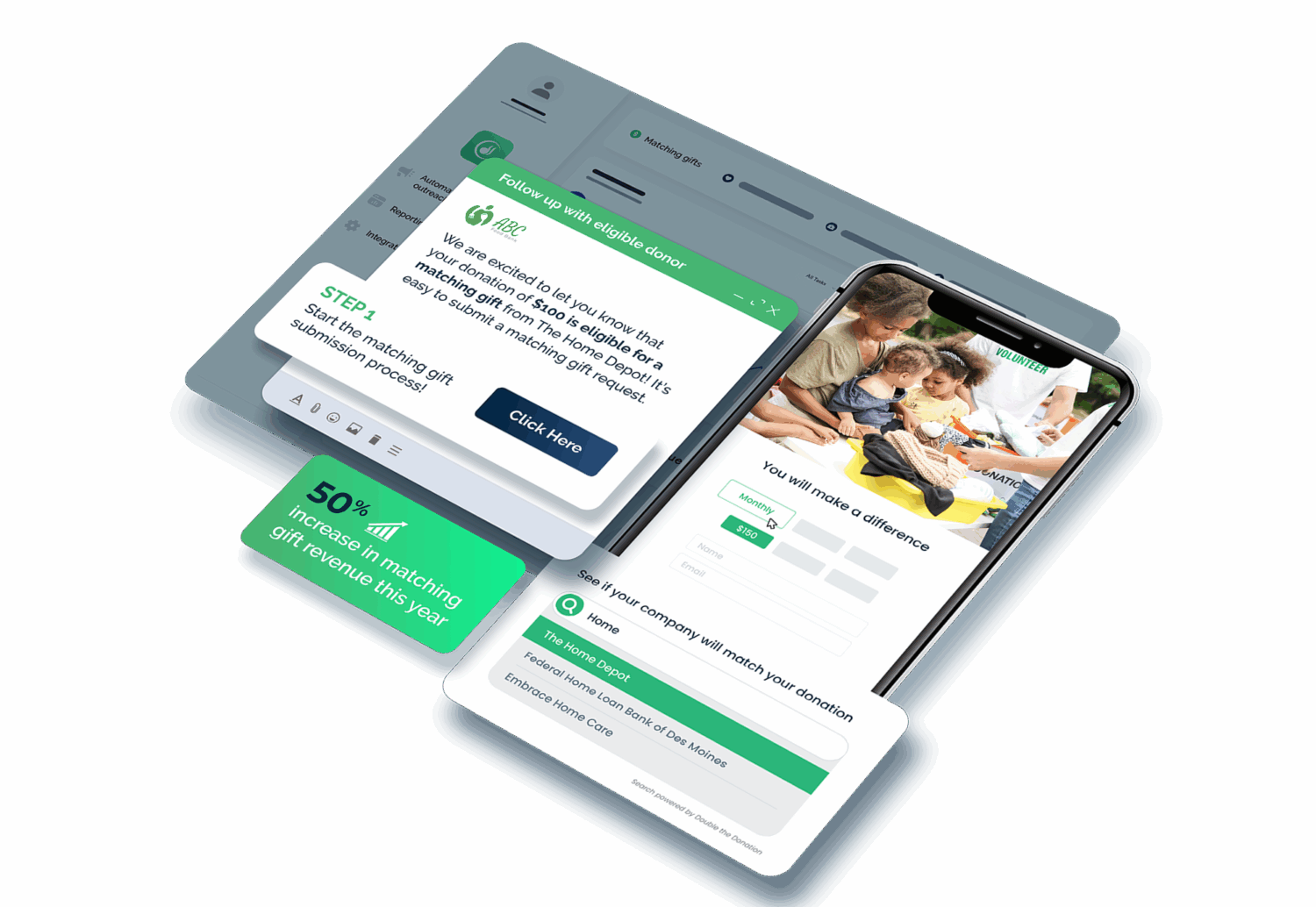 Gift Rrss Double the Donation | Matching Gift Software