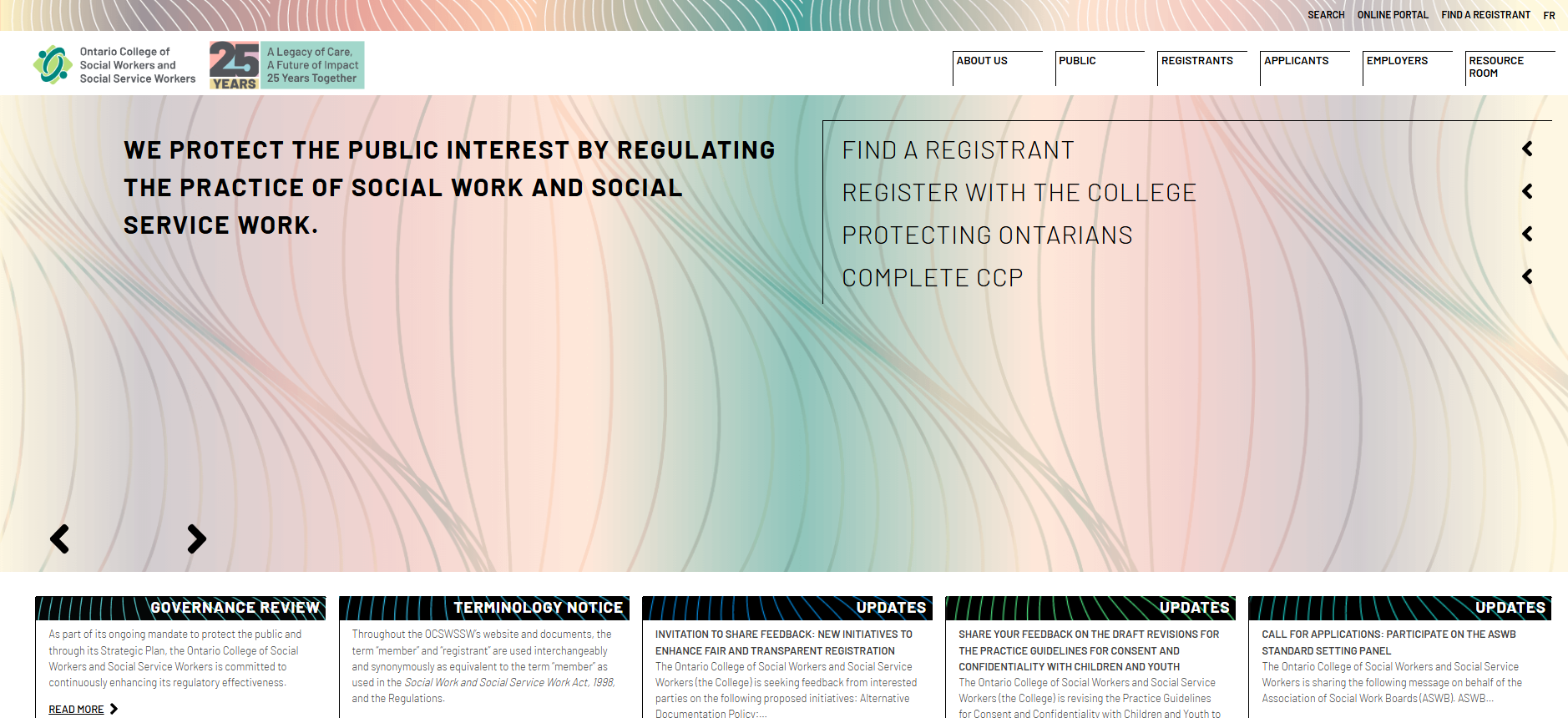 The OCSWSSW has a top nonprofit website designed by C(Group Design.