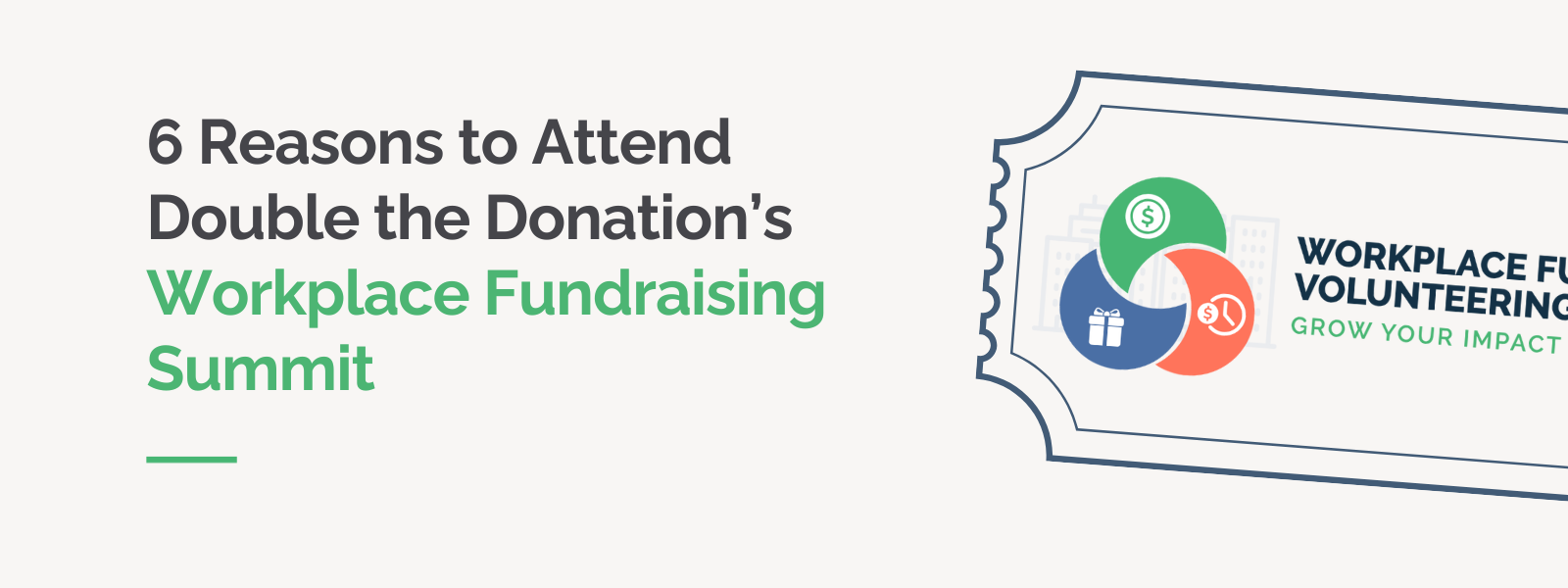 6 Reasons to Attend Double the Donation’s Workplace Fundraising Summit