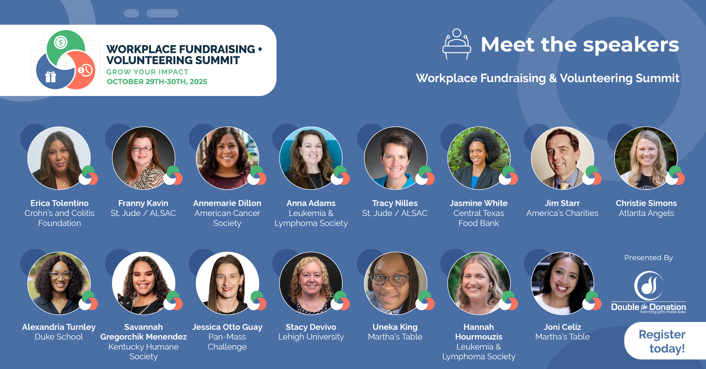 Reasons to attend the Workplace Fundraising Summit: To hear from these speakers!