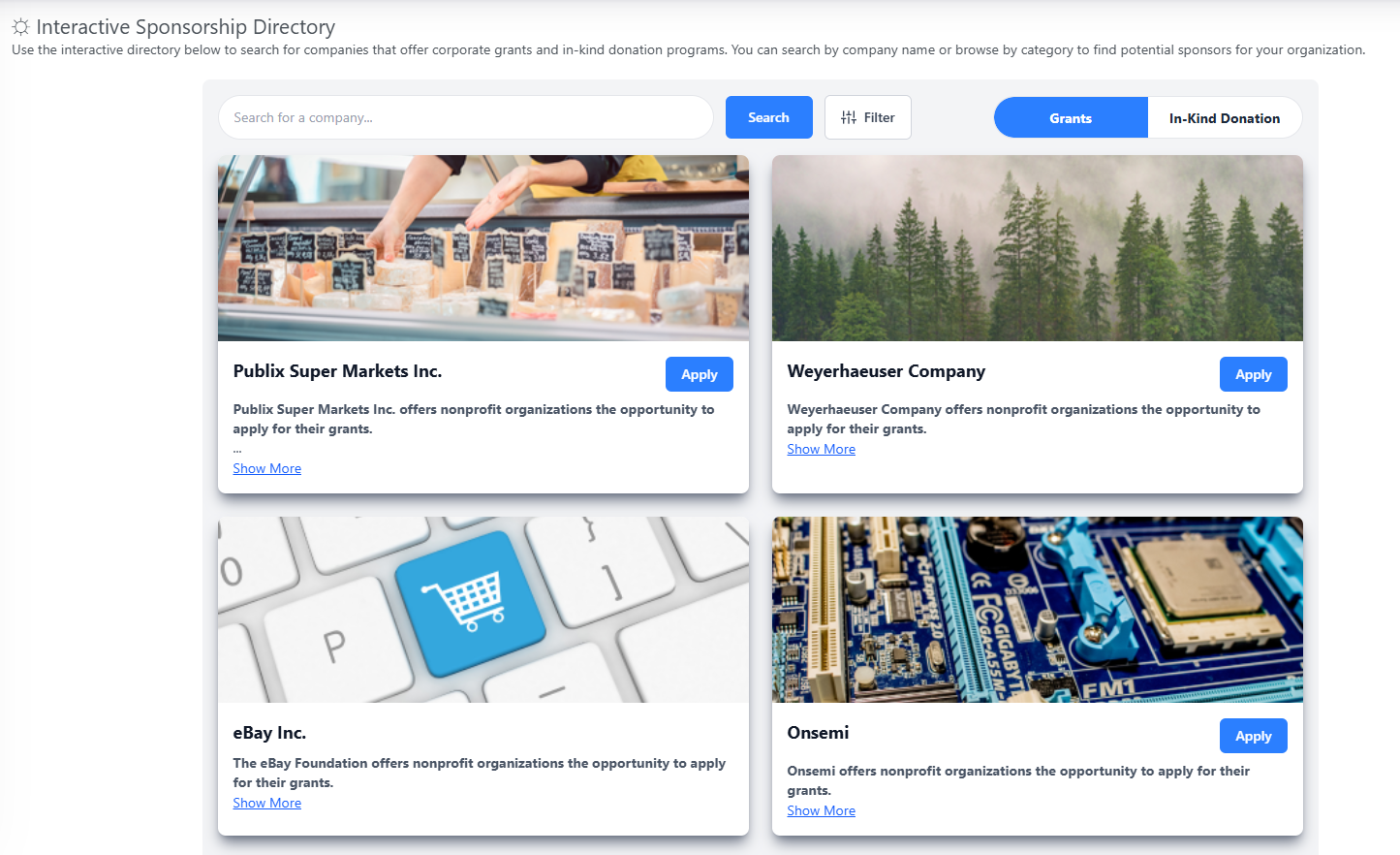 Maximizing success with your Double the Donation account using the sponsorship directory