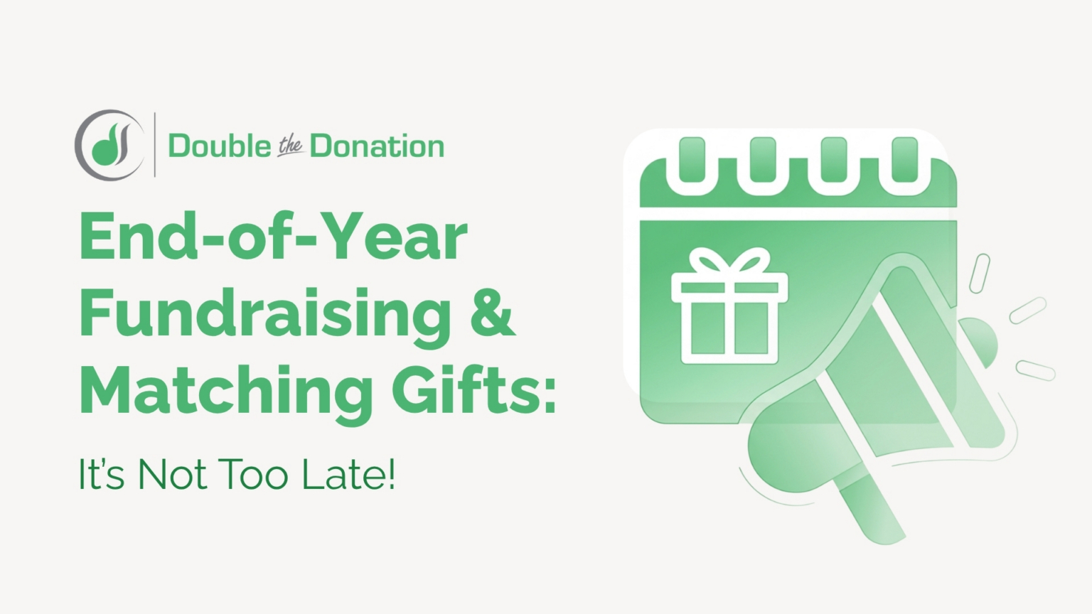 Year-End Fundraising and Matching Gifts