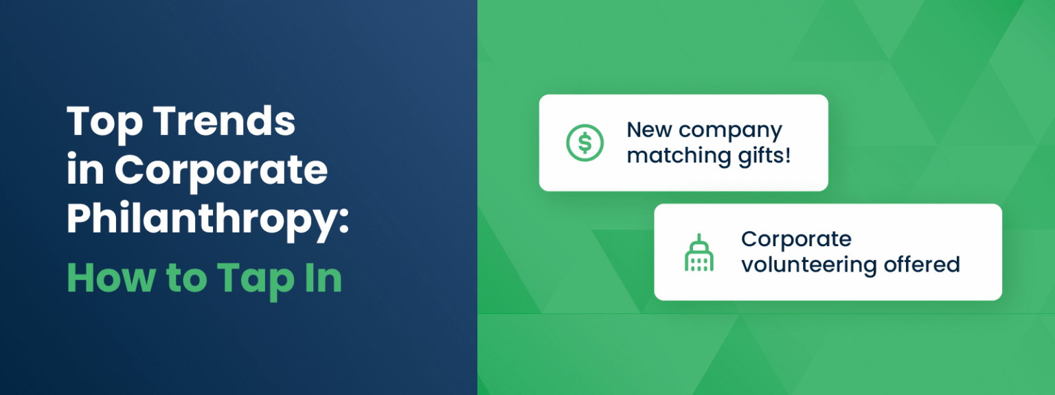 Trends in corporate philanthropy