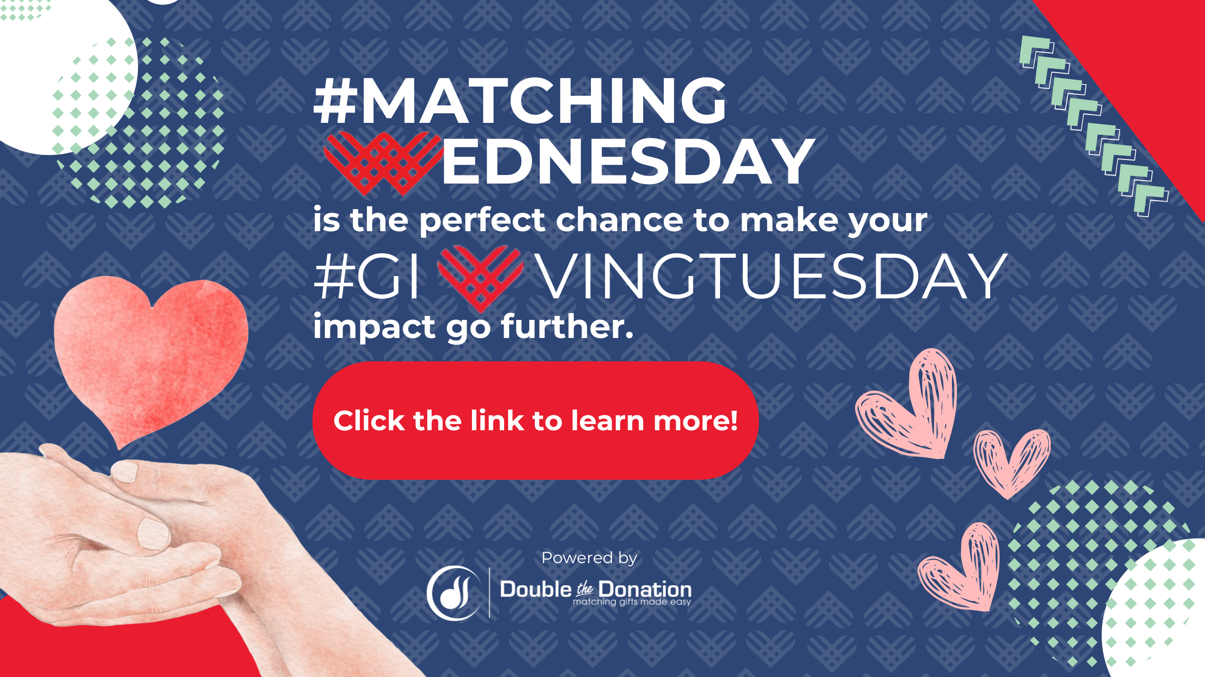 Giving Tuesday resources - Double the Donation's pre-made graphics