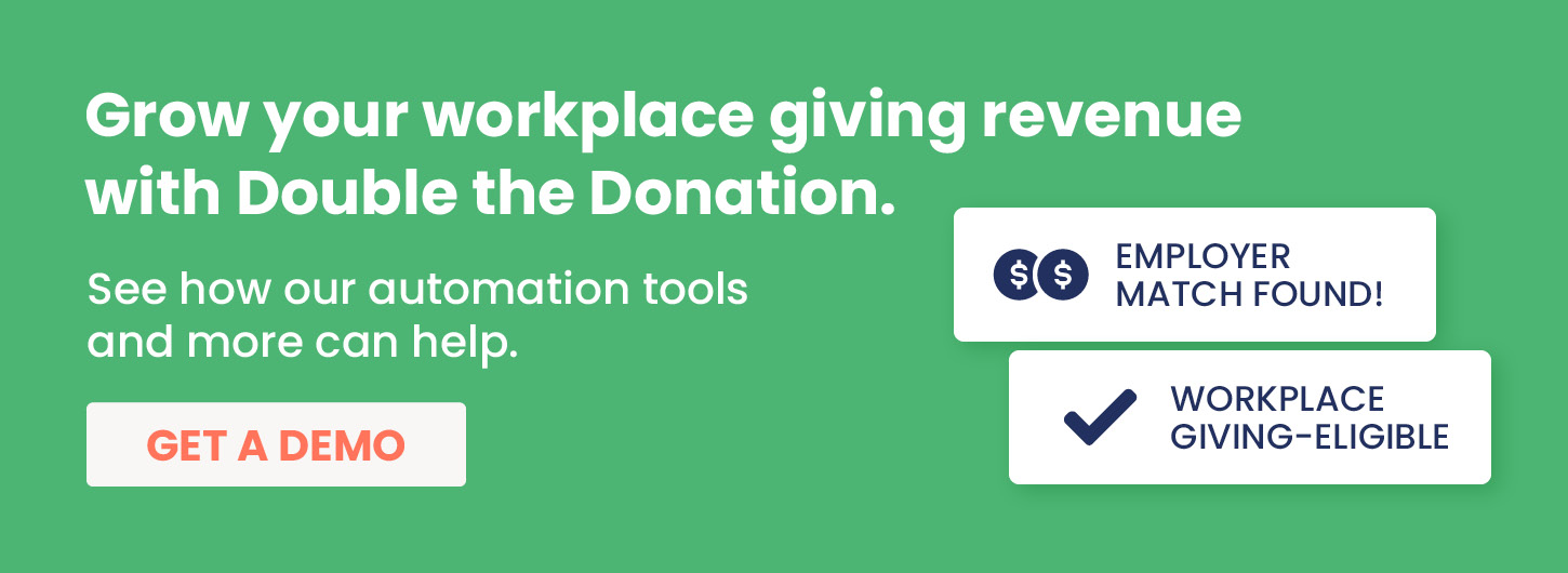 Make the most of these nonprofit trends with Double the Donation's tools.