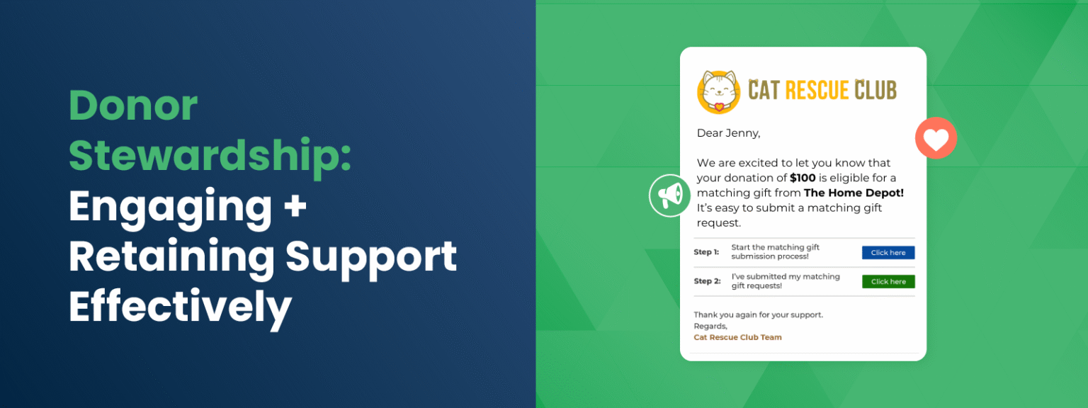 Donor Stewardship- Engaging + Retaining Support Effectively