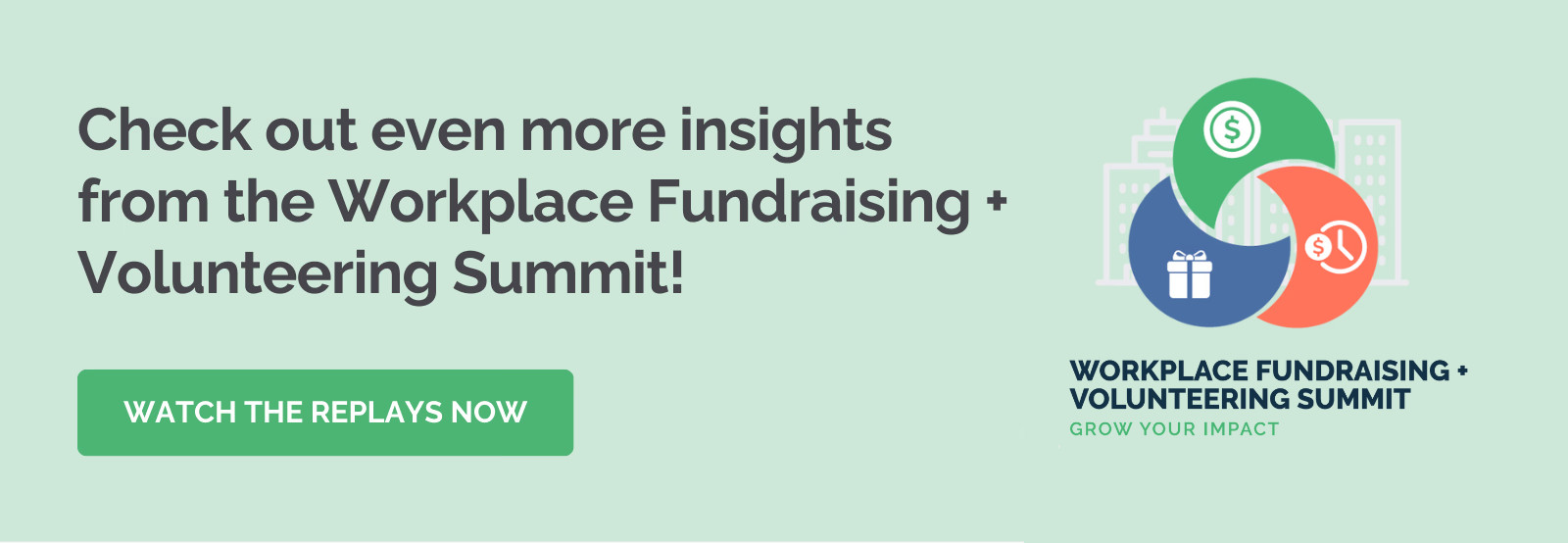 Access more workplace giving insights with presentation replays.