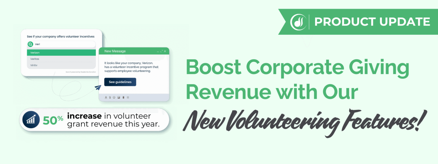 Boost Corporate Giving Revenue with Our New Volunteering Features!
