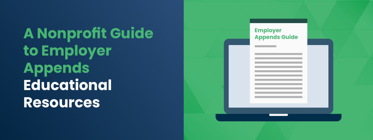 A Nonprofit Guide to Employer Appends Educational Resources