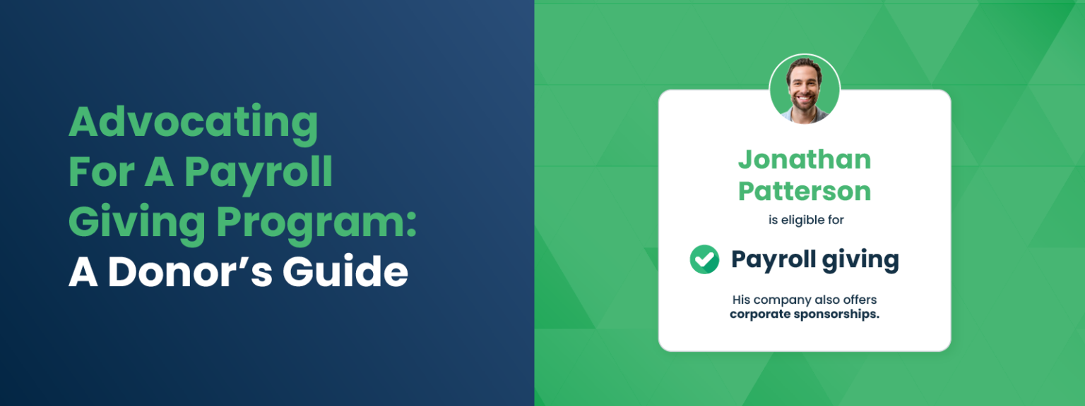 Advocating For A Payroll Giving Program-A Donor’s Guide