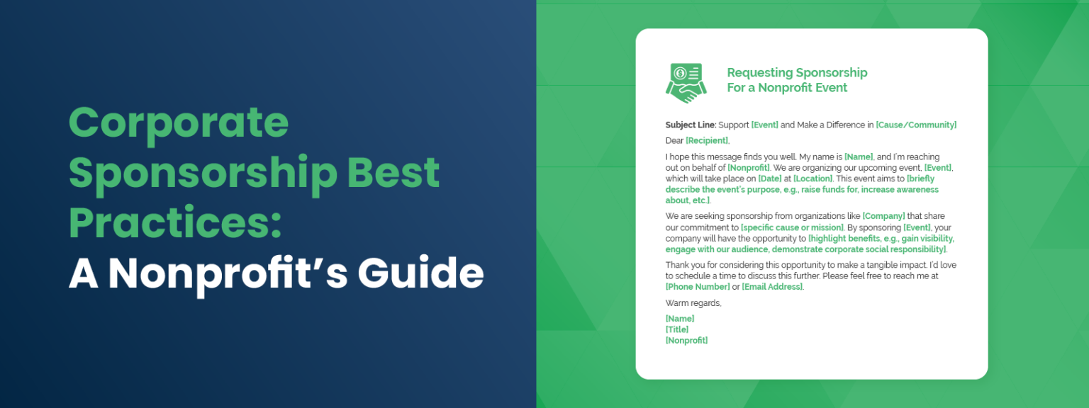 Corporate Sponsorship Best Practices-A Nonprofit’s Guide