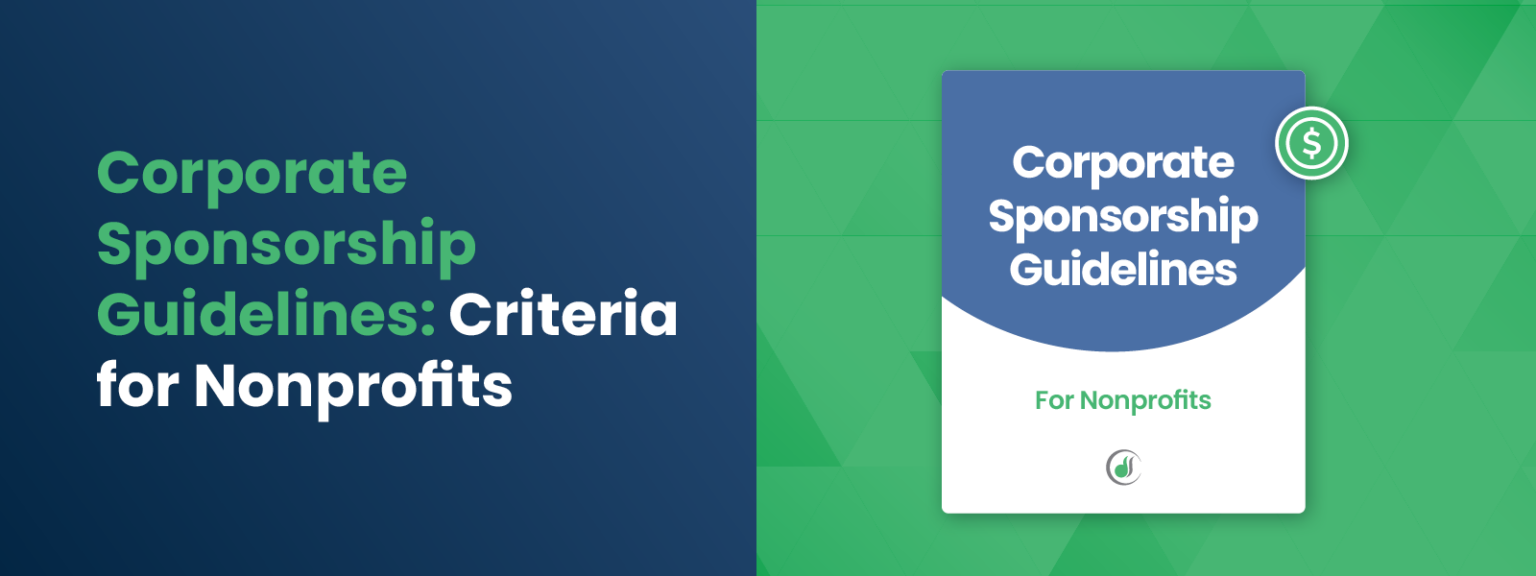 Corporate Sponsorship Guidelines-Criteria for Nonprofits