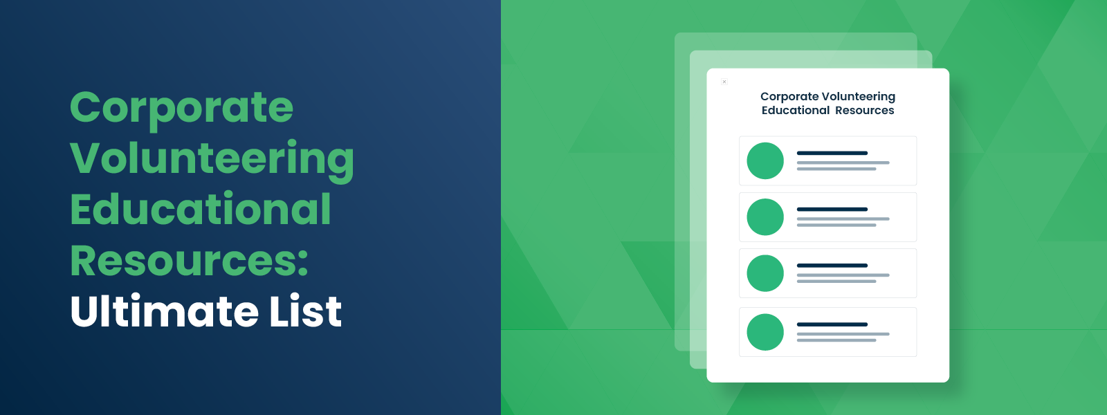 Corporate Volunteering Educational Resources-Ultimate List