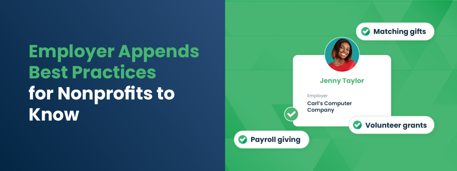 Employer Appends Best Practices for Nonprofits to Know