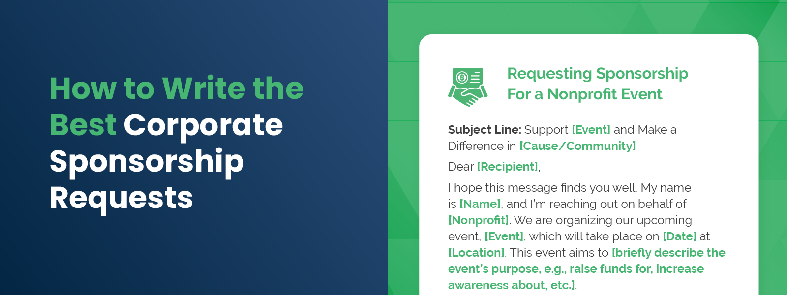 How to Write the Best Corporate Sponsorship Requests