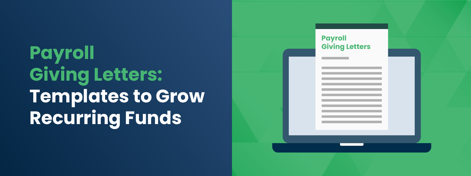 Payroll Giving Letters-Templates to Grow Recurring Funds