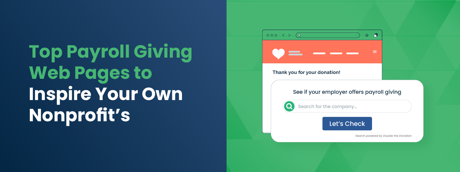Payroll Giving Web Pages to Inspire Your Own Nonprofit’s