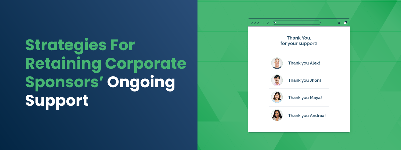 Strategies For Retaining Corporate Sponsors’ Ongoing Support