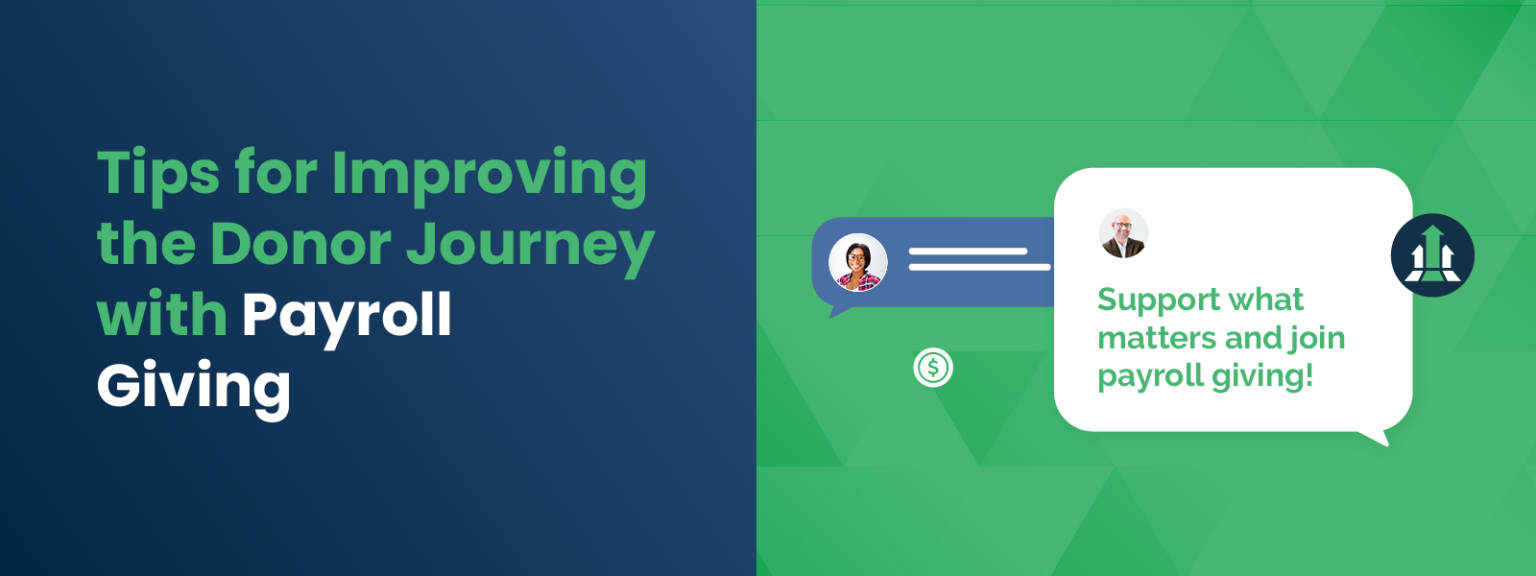 Tips for Improving the Donor Journey with Payroll Giving