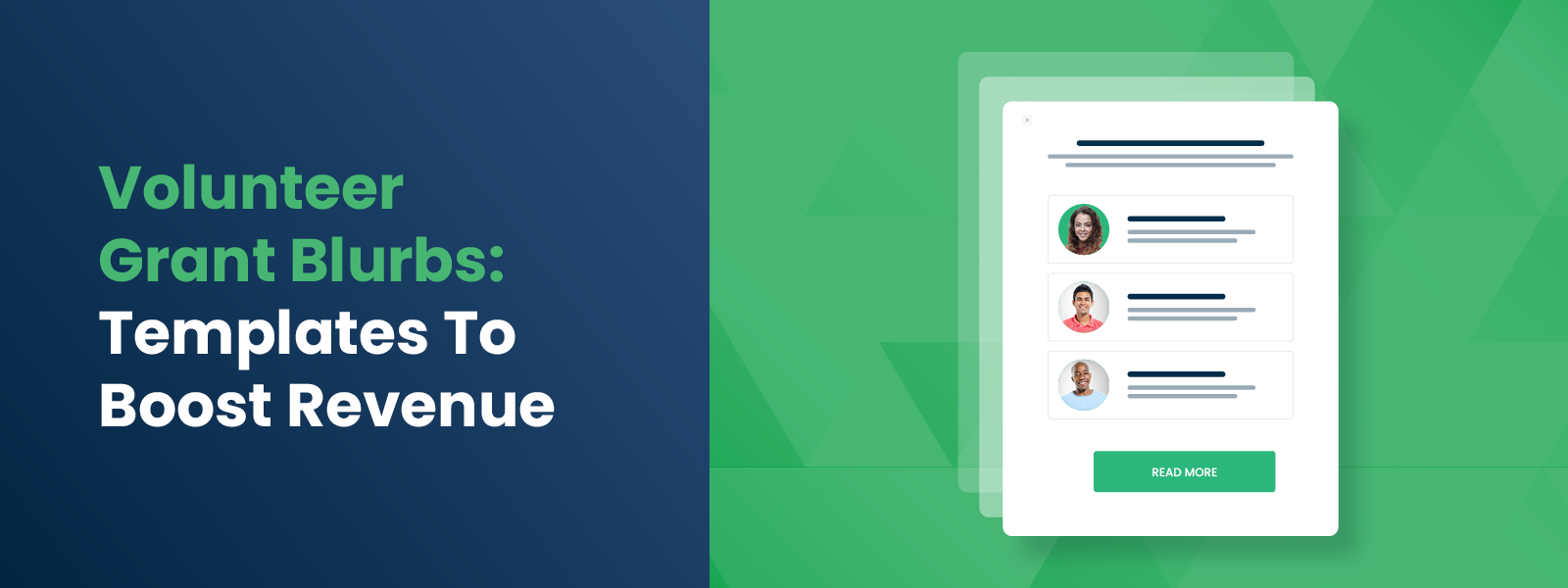 Volunteer Grant Blurbs-Templates To Boost Revenue